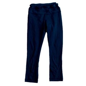 lululemon Run Inspire Crop Black 22" Pants Women Size 2